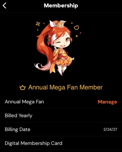 Crunchyroll premium mega fan - mega,