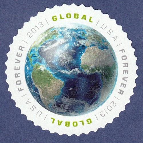 Francobollo terra globale - francobollo,
