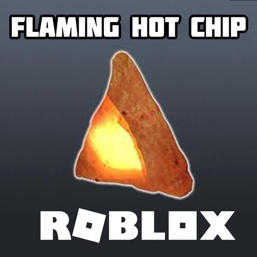 Robl0x flaming hot chip head - flaming,